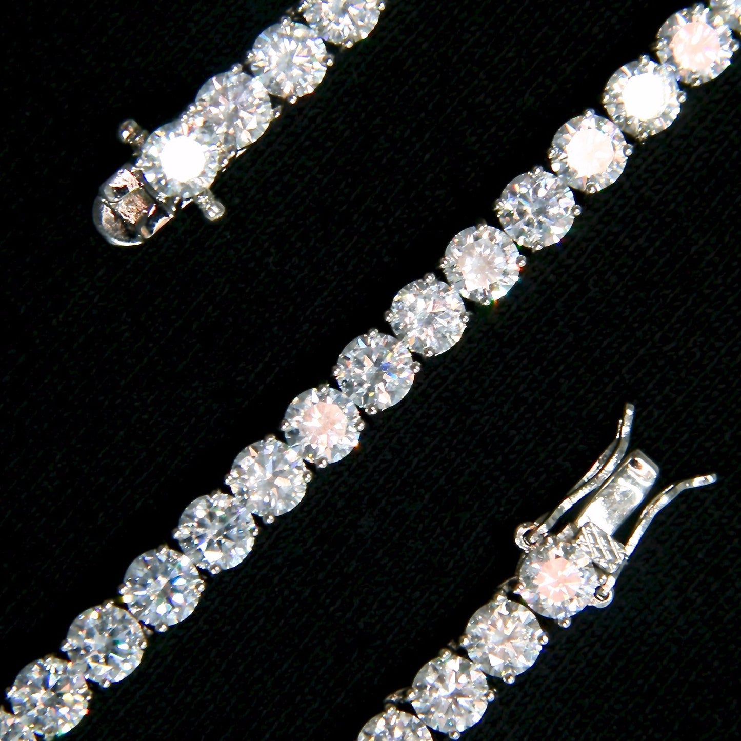 6MM WHITE GOLD PLATED CHOKER TENNIS CHAIN