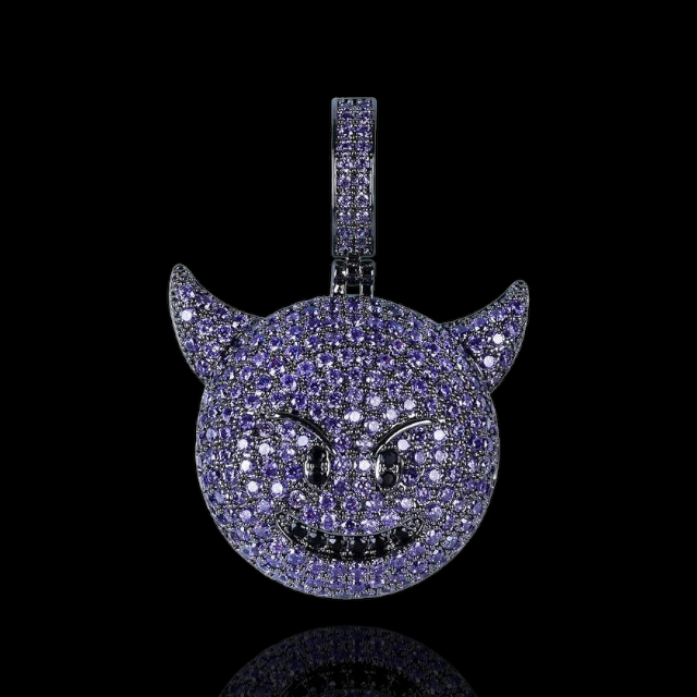 Iced Out Pendentif diable