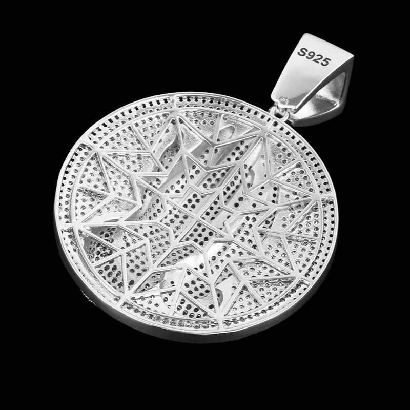 .925 Silver Praying Hands Medallion