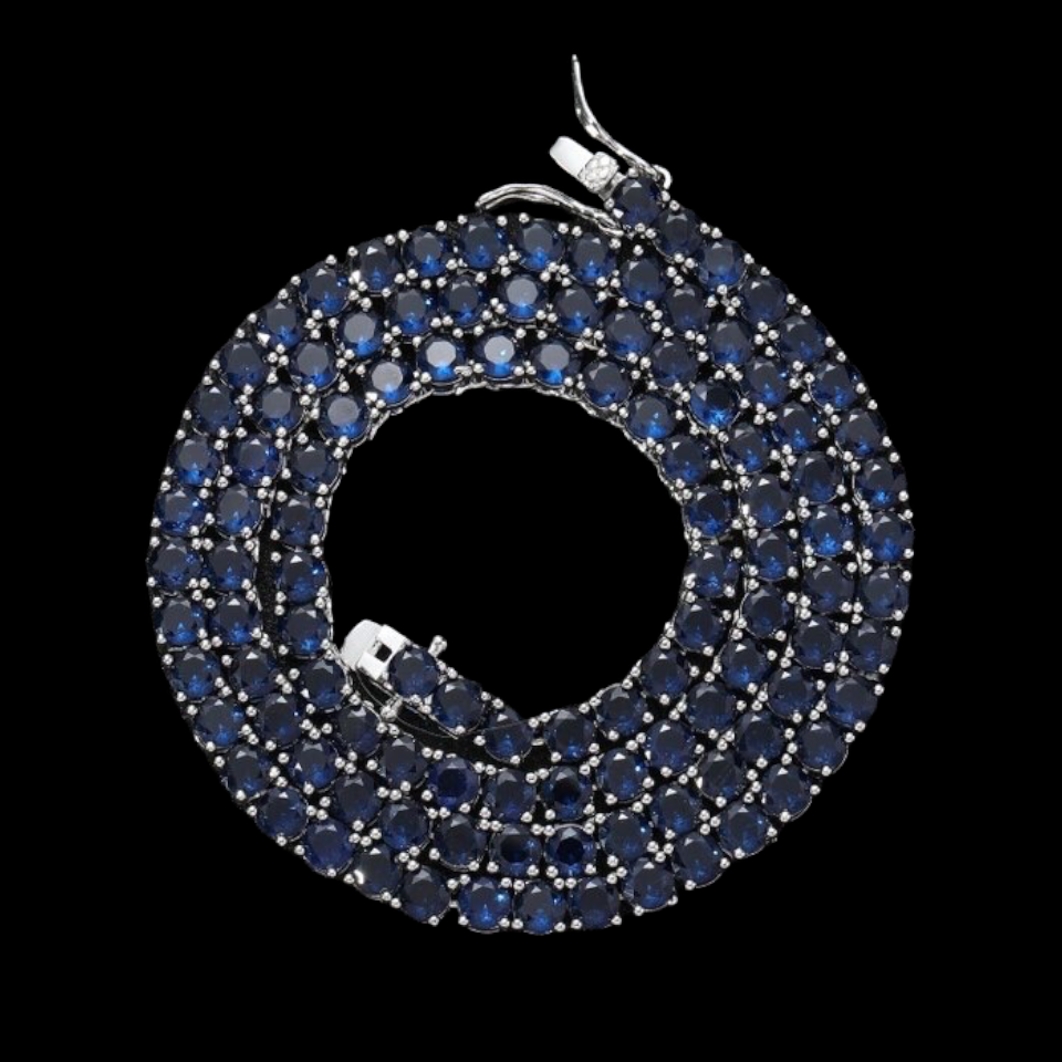 Bleu Saphir | Collier Tennis