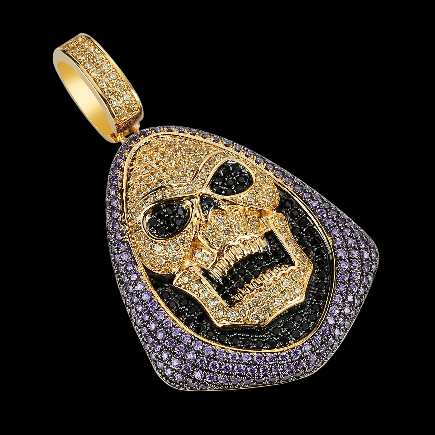 Pendentif tête de squelette personnalisé