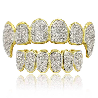 6/6 ICED OUT Royal Fang Grillz Set