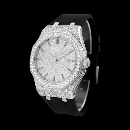Royal Majestic Baton 42mm – Moissanite Horloge