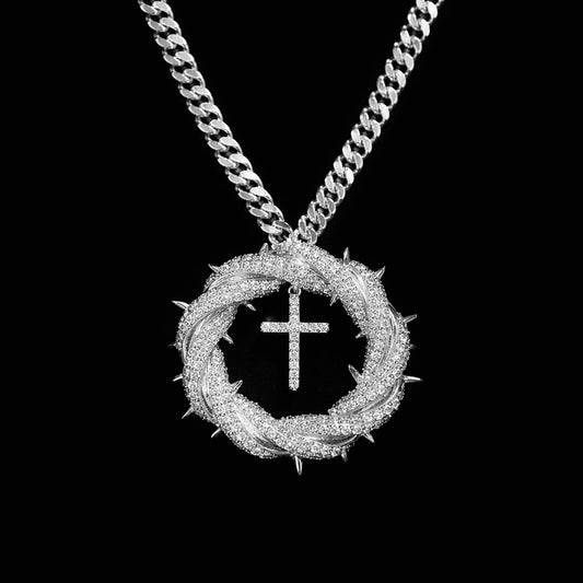 Crown of Thorns Cross Pendant