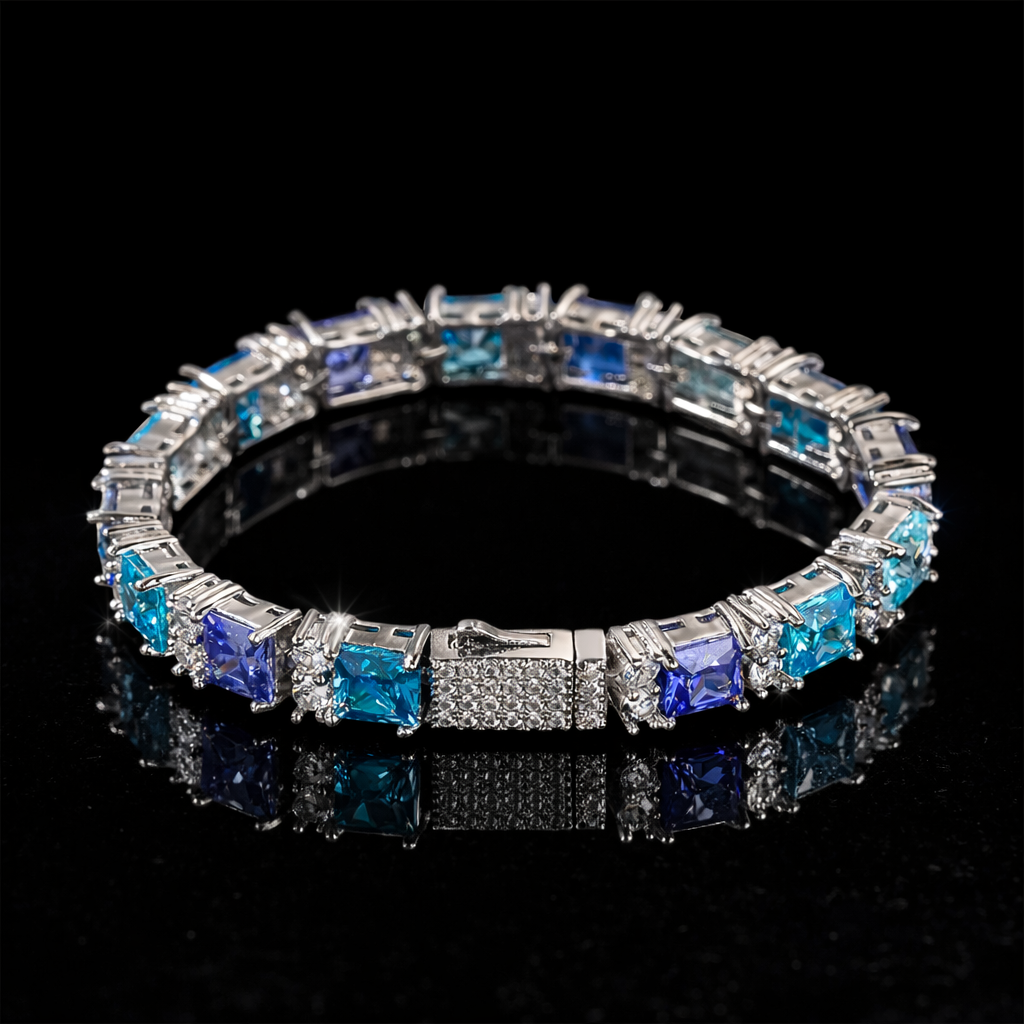 Iced Blue Royale Tennis Bracelet