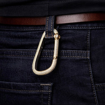 Premium Iced Carabiner – Gold Plated