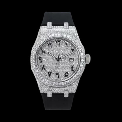 Royal Majestic Arabic 42mm – Moissanite Horloge