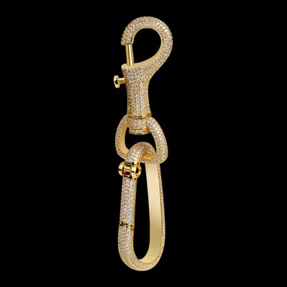 Premium Iced Carabiner – Gold Plated