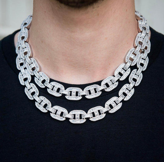 Baguette Diamond Gucci Link Necklace